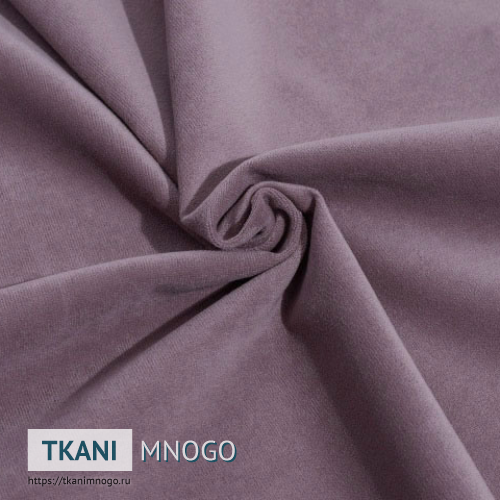 Фото ткани велюра “14” (однотонный фиолетовый)