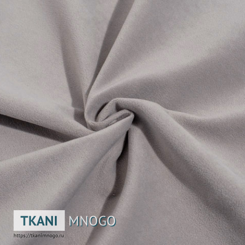 Фото фактуры велюра “12” (однотонный серый)