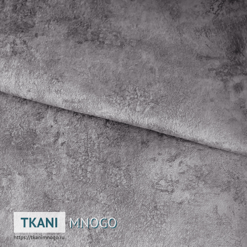 Фото обивки велюра “13” (однотонный серый)