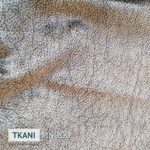 Фото ткани велюра “А4-4” (узор серый)