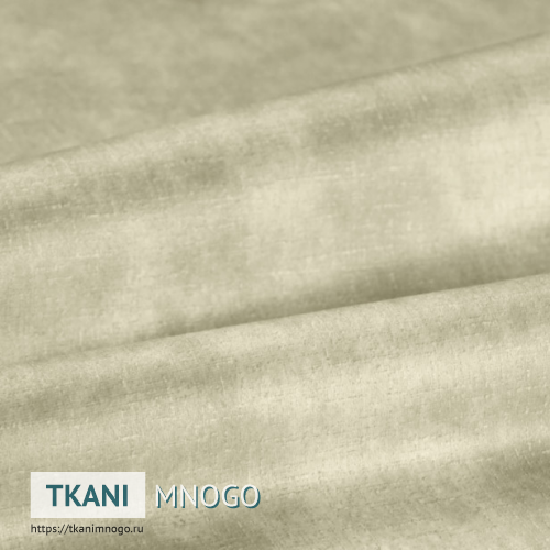 Фото ткани велюра “002” (однотонный бежевый)