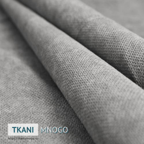 Фото внешнего вида велюра “82” (однотонный серый)