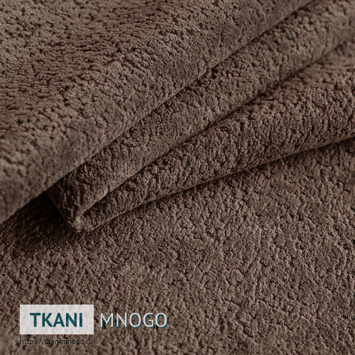 Фото внешнего вида велюра “7” (однотонный коричневый, бежевый)